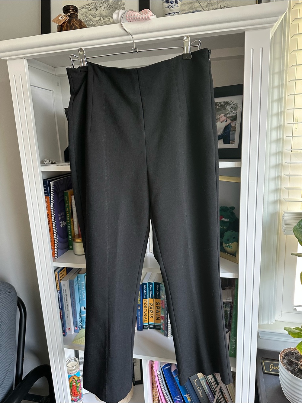 Zara Black Women's Ankle Kick Flare Dress Pants
